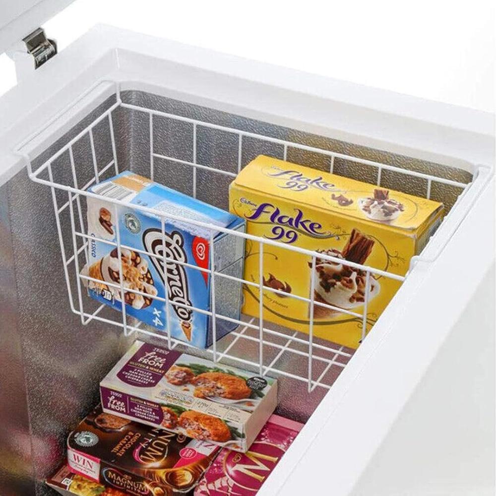 Chest Freezer Baskets 17.5 Inch, Chest Freezer Organizer Bins Metal Wire Storage Baskets with Hanging Handles for Deep Freezer, Set of 2 - Image 4